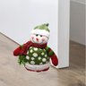 Jogo Papai Noel e Boneco de Neve Pelúcia Escora Porta Decor 28cm - Master Christmas - 4