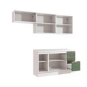Ver imagem 4 de Armário de Cozinha Completa 100% Mdf 240cm Branco/verde Celeste Kappesberg