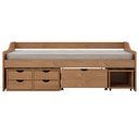 Ver imagem 2 de Cama Solteiro 5 Gavetas e Nicho Madeira Maciça Floro