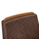 Ver imagem 5 de Conjunto Sala de Jantar Mesa Tampo Vidro 6 Cadeiras Dj Móveis Freijó Kiara Moca Lidia Moca