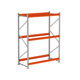 Mini Porta Pallet Inicial 250kg com 3 Longarinas 2,00 X 1,20 X 0,60 sem Bandeja - Ultra Móveis - 1