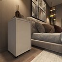Ver imagem 6 de Mesa de Apoio para Quarto Quatro Gavetas Movlar Mdp - Mod.0701:branco