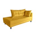 Ver imagem 2 de Recamier Charmy 1,40m Suede Mostarda - Dominic Decor