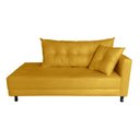 Ver imagem 1 de Recamier Charmy 1,40m Suede Mostarda - Dominic Decor