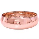 Ver imagem 2 de Vaso Bacia Vidro 0,5cm (rose) 22x8