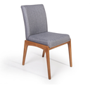 Ver imagem 1 de Cadeira de Jantar Estofada Sara - Cinza Escuro