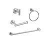 Kit Acessórios para Banheiro Aço Inox Acabamento Redondo Cromado 4 Peças - 1