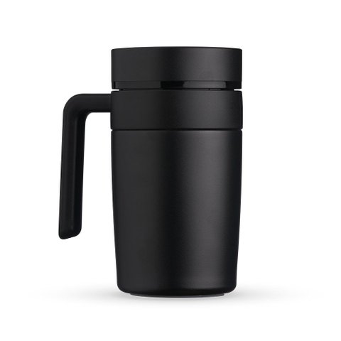 Caneca Térmica Inox 500ml com Display Led Marcador de Temperatura:preto