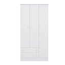 Ver imagem 1 de Guarda Roupa Infantil Pirulito 3 Portas c/ 2 Gavetas Branco
