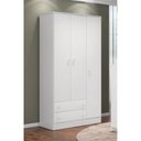 Ver imagem 2 de Guarda Roupa Infantil Pirulito 3 Portas c/ 2 Gavetas Branco