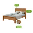 Ver imagem 3 de Cama Casal Athenas - Lopas Amendoa Clean