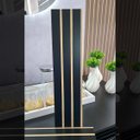 Ver imagem 2 de Kit 30 Unidades - Revestimento Ripado Placa Mdf Painel Decorativo 45 X 11 Cm: Preto