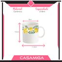 Ver imagem 2 de Conjunto 4 Canecas Chá Cerâmica Alice 318ml Amarelo