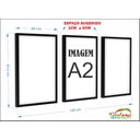 Ver imagem 5 de Quadros Decorativos para Sala quarto com Moldura Folhas Folhagens Azul e Amarelas - Marrom