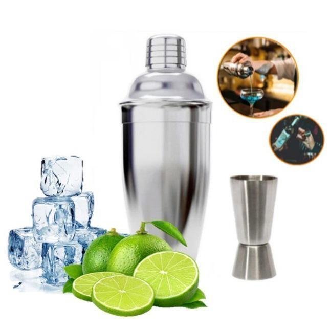 Kit Bartender Coqueteleira Inox com Dosador Drink Caipirinha - 2