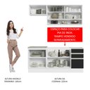 Ver imagem 6 de Armário de Cozinha Compacta 180cm Branco Preto Glamy Madesa 08