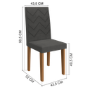 Ver imagem 6 de Conjunto Sala de Jantar Fidelitá Itália 110cm com 4 Cadeiras