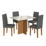Conjunto Sala de Jantar Fidelitá Itália 110cm com 4 Cadeiras - 7