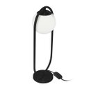 Ver imagem 3 de Kit 2 Abajur Luminaria de Mesa de Luxo Aro Orby Preto