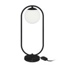 Ver imagem 2 de Kit 2 Abajur Luminaria de Mesa de Luxo Aro Orby Preto