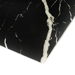 Papel de Parede Adesivo Placa 3d Pvc Marmorizado Mármore Cor:mármore Preto;tamanho:30x60cm - 2