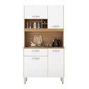 Ver imagem 2 de Kit Cozinha Compacta 04 Portas 01 Gaveta Malta Amendola Branco Demóbile