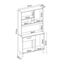 Ver imagem 4 de Kit Cozinha Compacta 04 Portas 01 Gaveta Malta Amendola Branco Demóbile