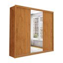 Ver imagem 2 de Guarda-Roupa Casal com Espelhos 3 Portas de Correr e 4 Gavetas 186cm Multimóveis CR35570 Madeirado