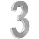 Ver imagem 1 de Número 3 Residencial De Casa Cromado - 20cm De Altura