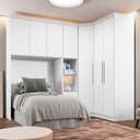 Ver imagem 1 de Guarda Roupa Modulado Solteiro Safira 007 em Mdf com 7 Portas e 4 Gavetas