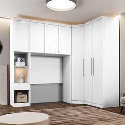 Guarda Roupa Modulado Solteiro Safira 007 em Mdf com 7 Portas e 4 Gavetas - 3