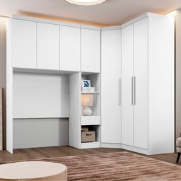 Guarda Roupa Modulado Solteiro Safira 007 em Mdf com 7 Portas e 4 Gavetas - 2