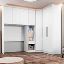 Ver imagem 2 de Guarda Roupa Modulado Solteiro Safira 007 em Mdf com 7 Portas e 4 Gavetas