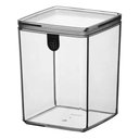 Ver imagem 3 de Pote Hermético 1,5l Cristal Crippa Porta Mantimentos Condimentos Transparente