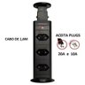 Torre de Tomadas Retrátil Multiplug Preta - Renna - 3