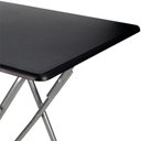 Ver imagem 2 de Mesa Dobrável Em Aço 60X60X75Cm Preta