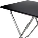 Ver imagem 3 de Mesa Dobrável Em Aço 60X60X75Cm Preta