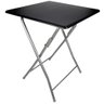 Mesa Dobrável Em Aço 60X60X75Cm Preta - 1