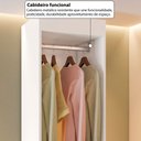 Ver imagem 4 de Closet Solteiro Modulado Andorra 5 Prateleiras Branco - Pnr Móveis