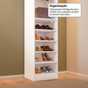 Ver imagem 5 de Closet Solteiro Modulado Andorra 5 Prateleiras Branco - Pnr Móveis