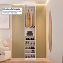Ver imagem 6 de Closet Solteiro Modulado Andorra 5 Prateleiras Branco - Pnr Móveis
