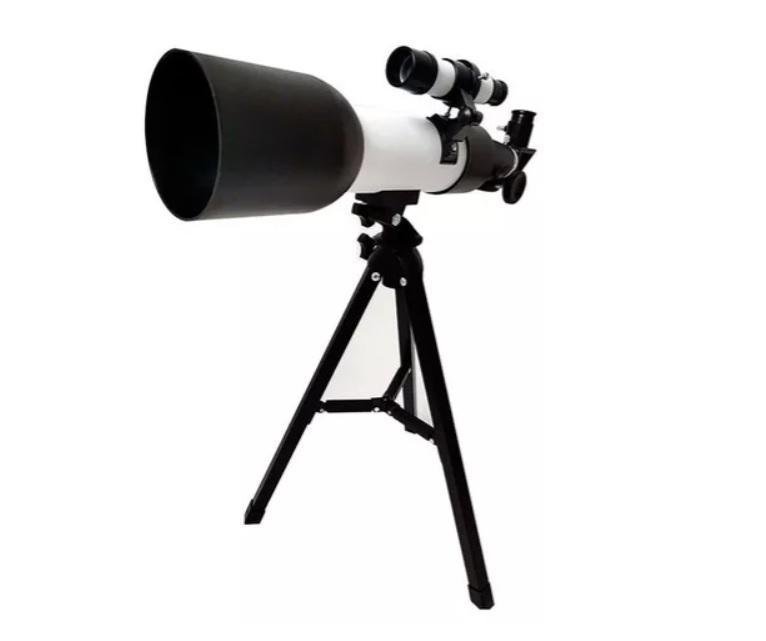 Telescópio Astronômico Refrativo 60mm 360mm 90x com Tripé - 10