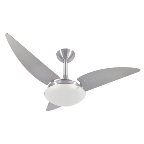 Ventilador De Teto Com 3 Pás Infinity Plus 2012 Escovado e Alumínio 127V