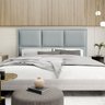 Cabeceira Estofada Elegance 195cm em Linho Cinza - 1