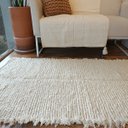 Ver imagem 2 de Tapete Artesanal Algodão Beira Cama Versatto Caramelo Cru 80 X 150