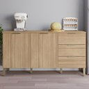 Ver imagem 2 de Balcao com Tampo 2 Portas 3 Gavetas 160 Cm Glam Freijo Ktp