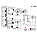 Ver imagem 4 de Armário de Cozinha Compacta com Balcão Pequim Sun Multimóveis V3000 Carvalho Avelã/preto