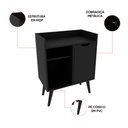 Ver imagem 4 de Buffet Aparador Sala de Estar 60cm 3 Nichos e 1 Porta Vivi T02-D'Rossi