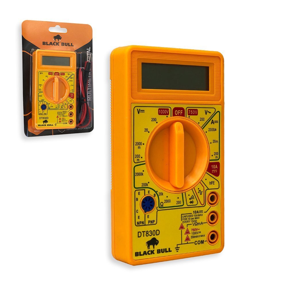 Multímetro Digital com 1 Par de Ponta de Teste - 1