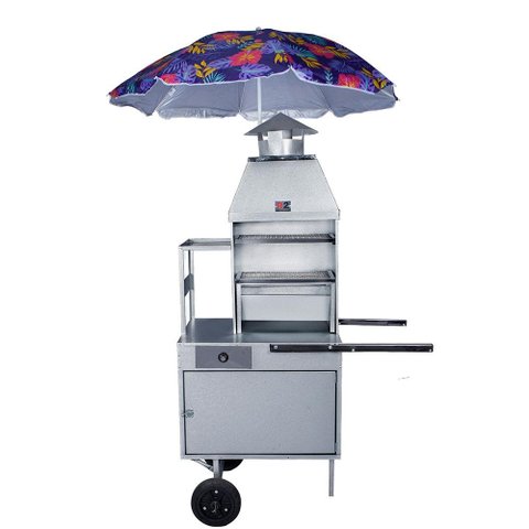 Carrinho de Churrasco R2 70cm com Baú de Mantimentos e Caixa 67069G